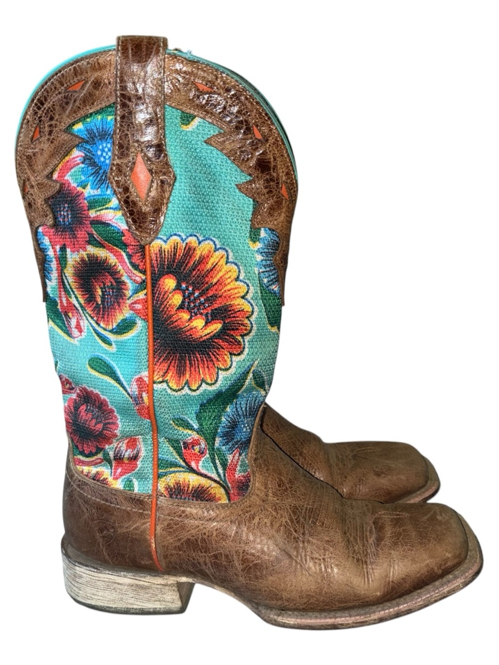 Ariat Circuit Women's Floral Champion Boot Size 8.5 - Picture 5 of 10